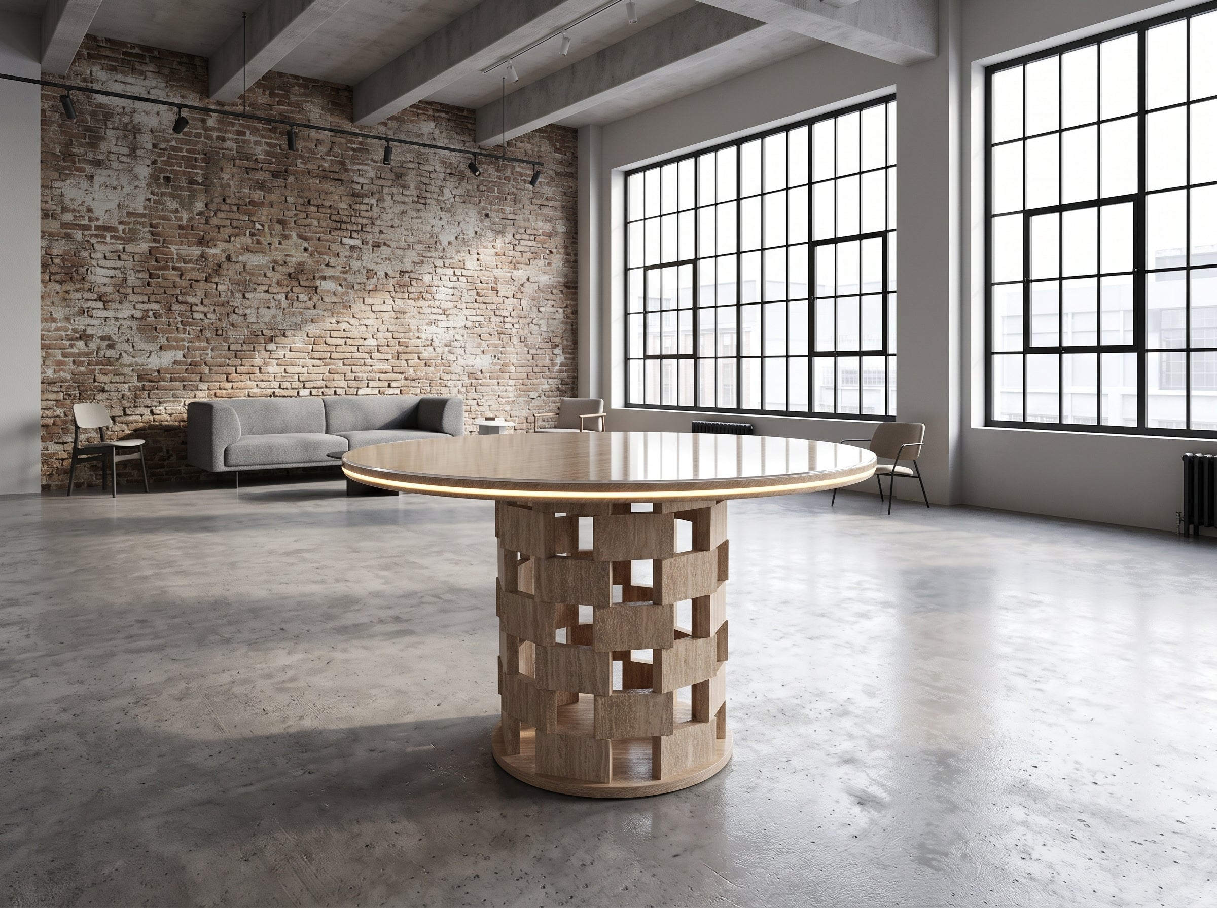 Table à manger Damier
